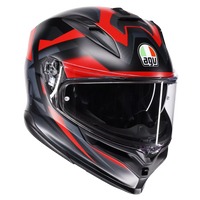 AGV K7 Glimpse matt schwarzer/roter Helm