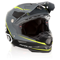 6D helmet ATR-2 Alpha neon orange/grey