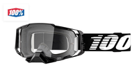 100% goggles Armega black w/clear