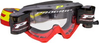 Lunettes PROGRIP ar Roll Off XL 3450 gris/rouge avec clair 3215