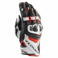 Gants CLOVER RSC 4 blanc/rouge