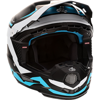 6D hjelme ATR-2Y Drive mat cyan/hvid
