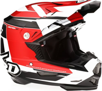 6D helm ATR-2 Impact rood/wit