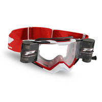 PROGRIP bril met Roll Off XL 3309 Rapid rood/wit/zwart met clear 3331