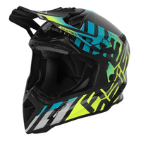 ACERBIS kiiver Steel Carbon 2206 must/kollane/türkiissinine