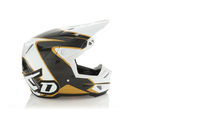 6D hjelme ATR-3 Wave Gloss guld hvid