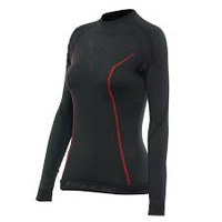 DAINESE maillot thermique manches longues Femme noir/rouge