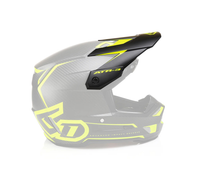 6D hjelmvisir ATR-3 Nova mat sort/gul