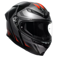 AGV helmet K6 S Karve matt black/grey/red