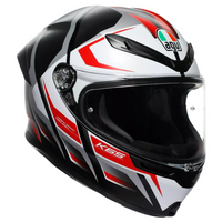AGV helmet K6 S Karve matt black/white/red