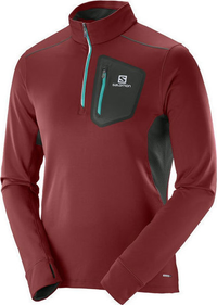 SALOMON striukė Trail Runner Warm Mid raudona