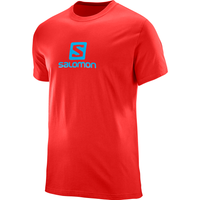 SALOMON Koszulka Logo SS Cotton Tee czerwona