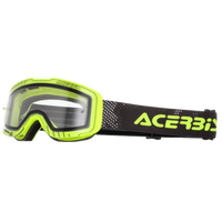 Maschera ACERBIS Kid Vanguard giallo fluo con lente trasparente