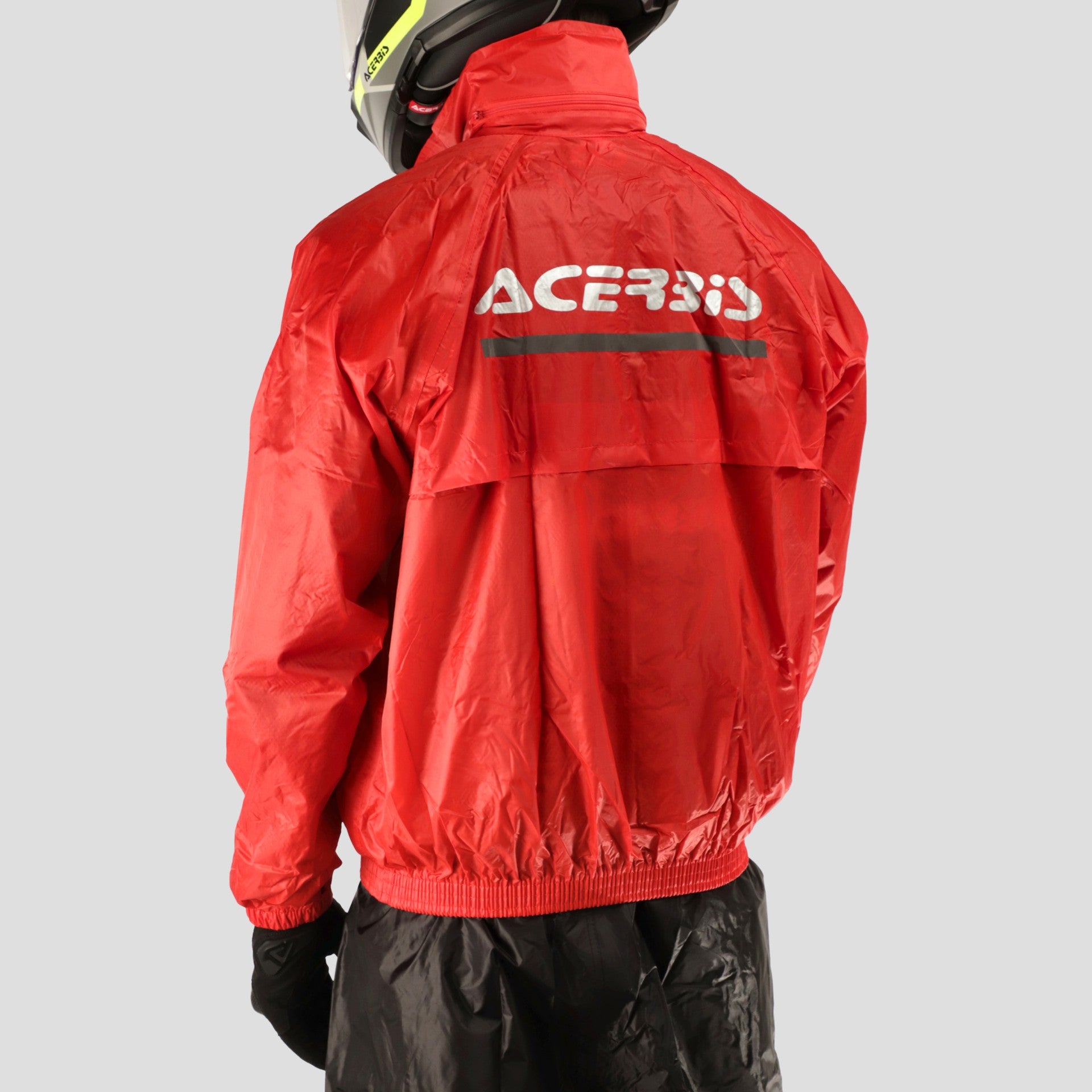 giacca e pantaloni antipioggia ACERBIS Logo Rain Suit rosso/nero
