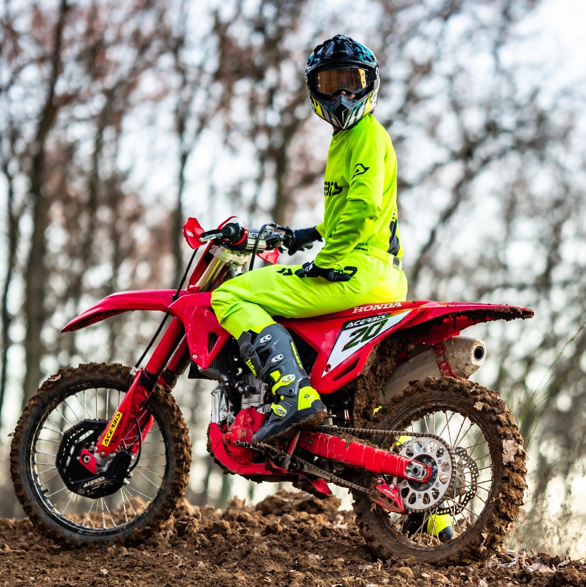 ACERBIS pants MX K Windy Vented green/black