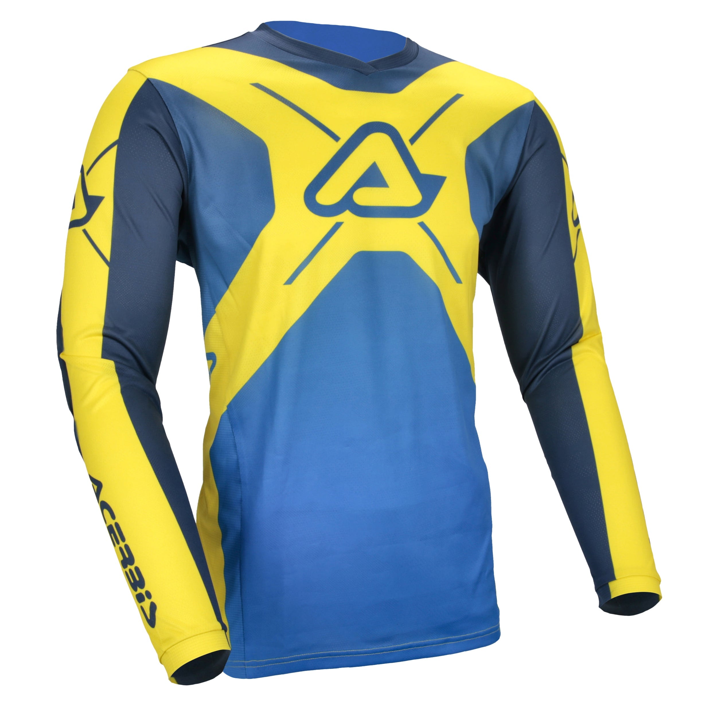ACERBIS trøje MX J Track Inc. 2.0 blå/gul