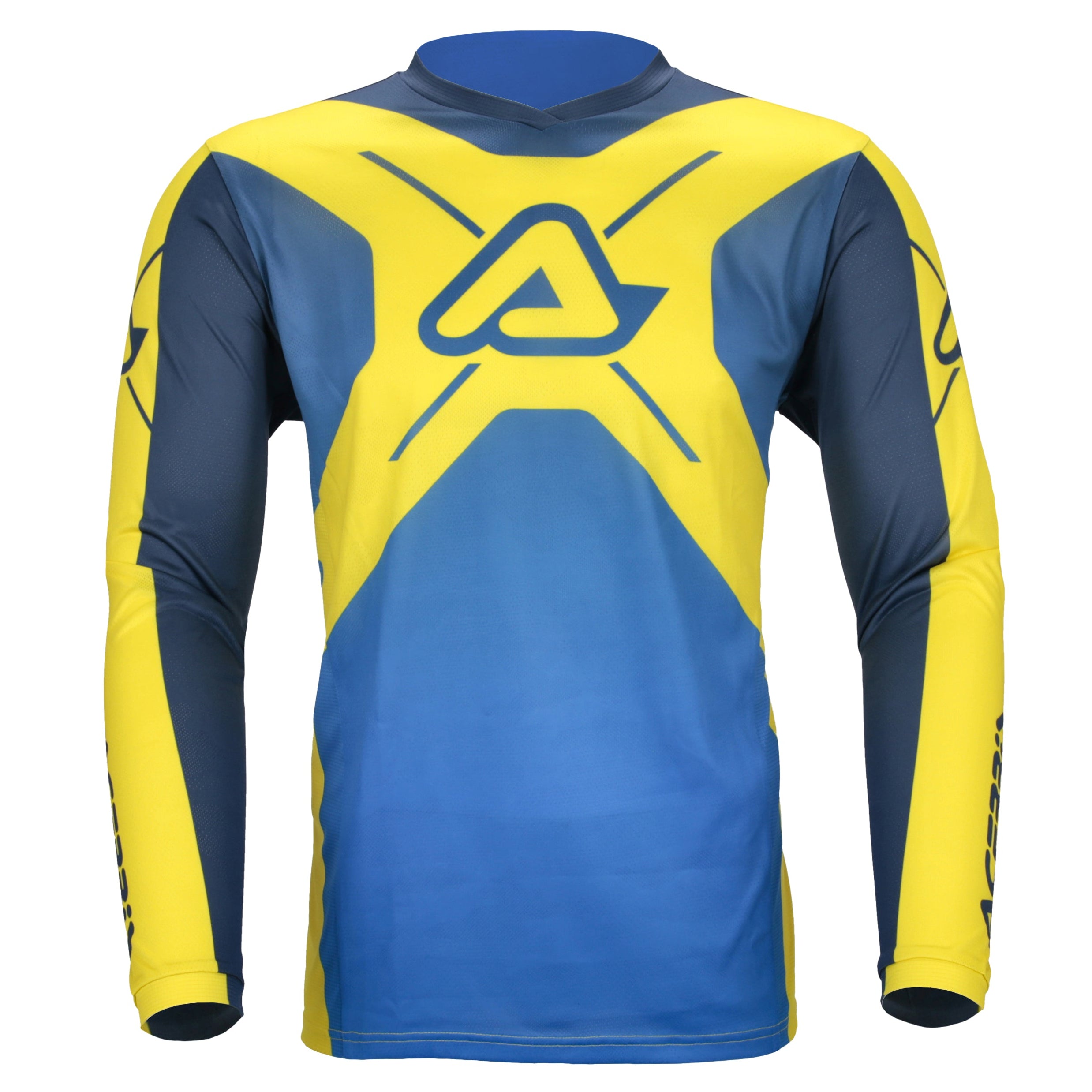 ACERBIS trøje MX J Track Inc. 2.0 blå/gul