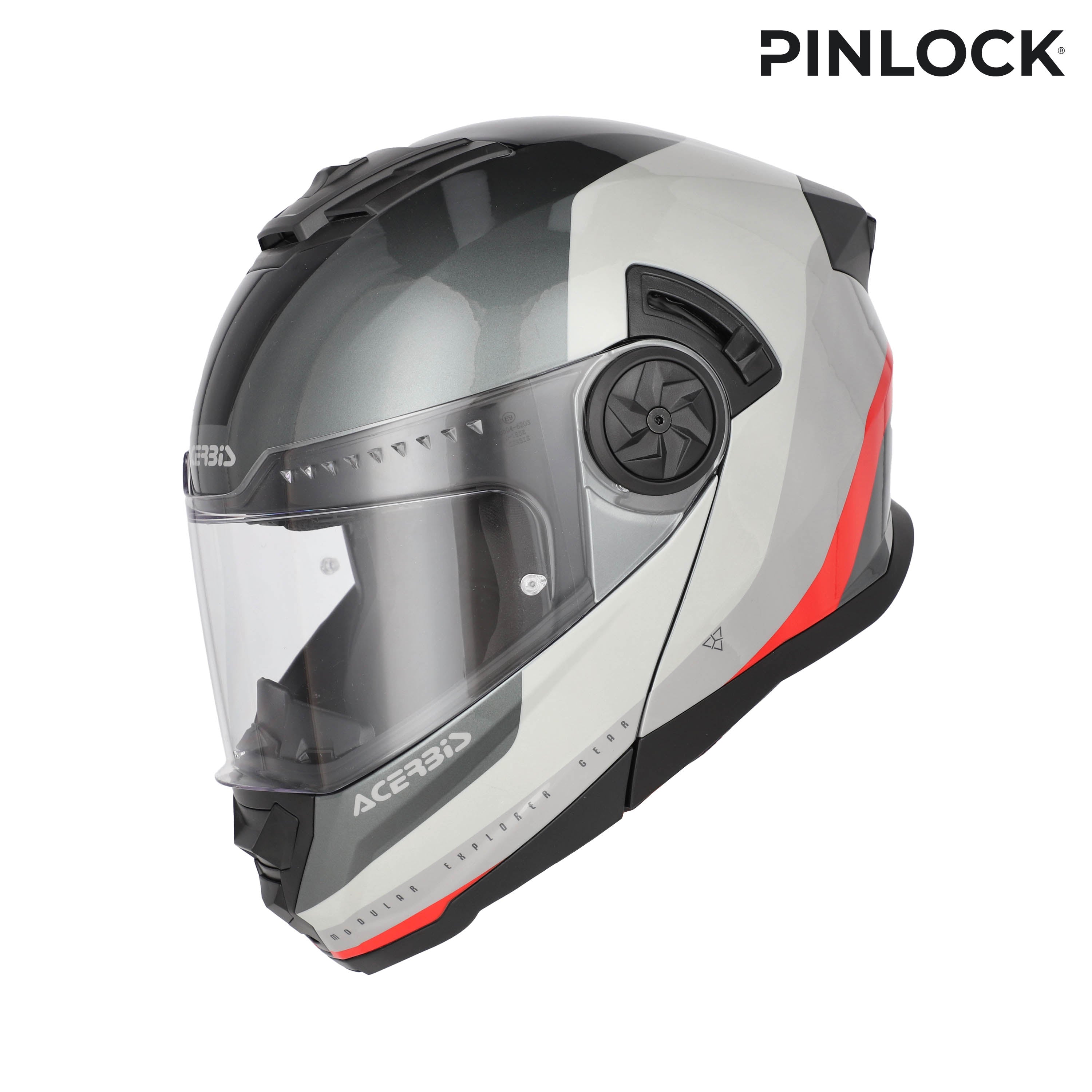 ACERBIS helmet Rider Graphic grey/red