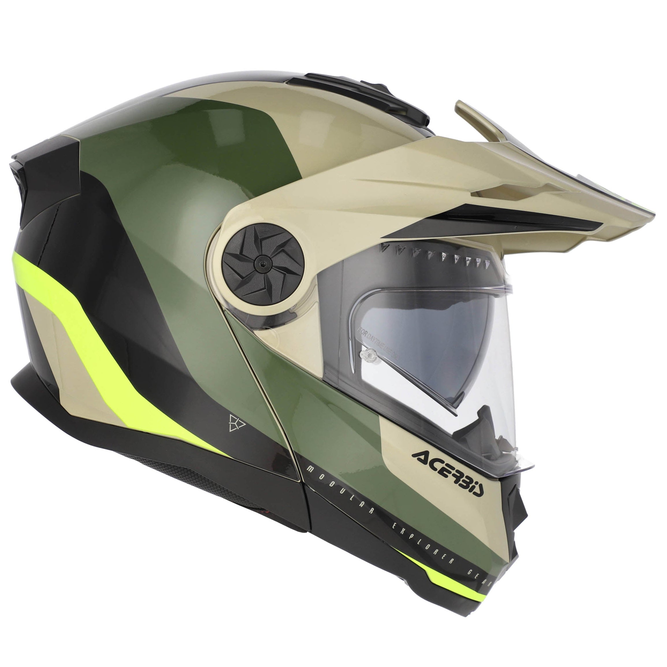 Casque ACERBIS Rider Graphic vert/marron