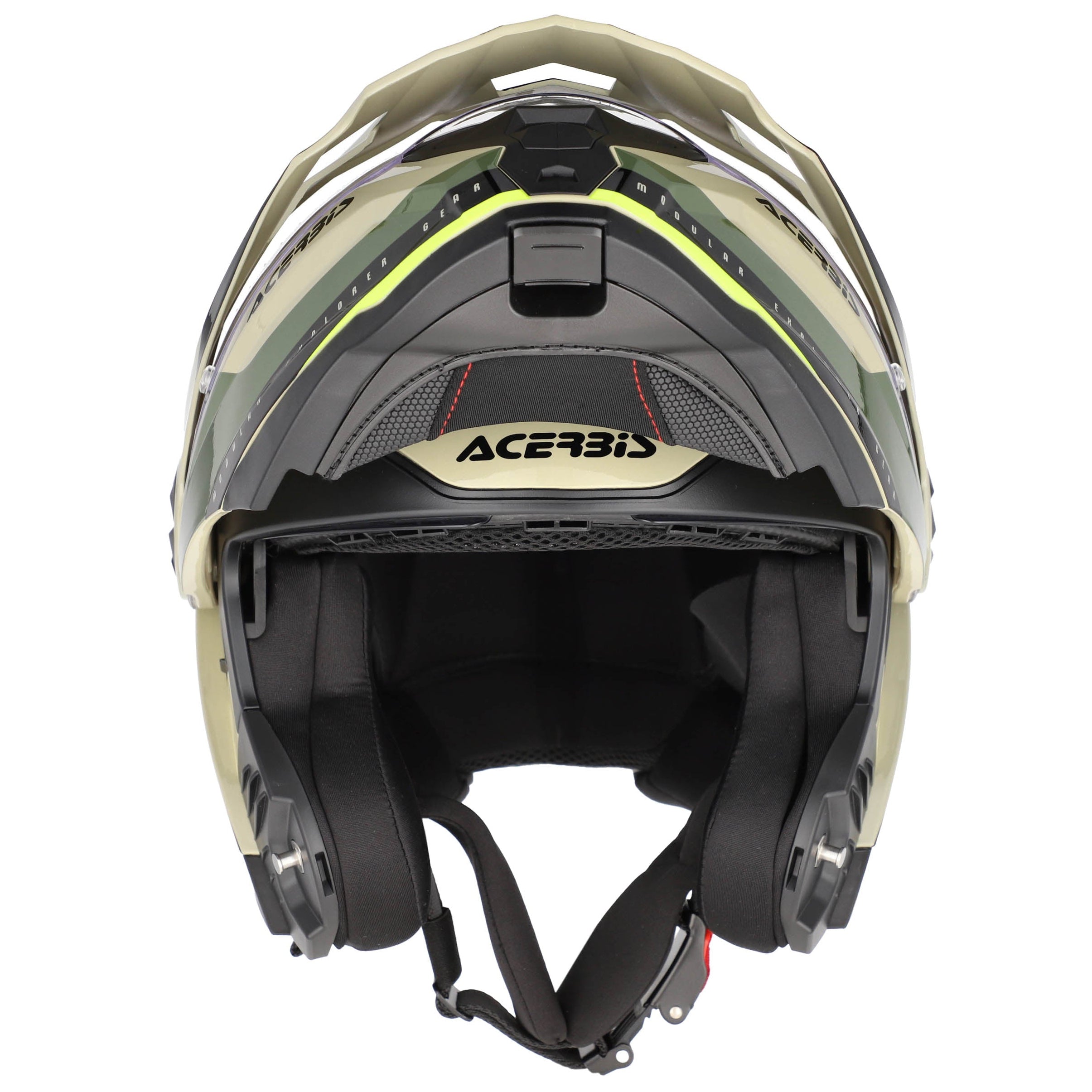 Casque ACERBIS Rider Graphic vert/marron