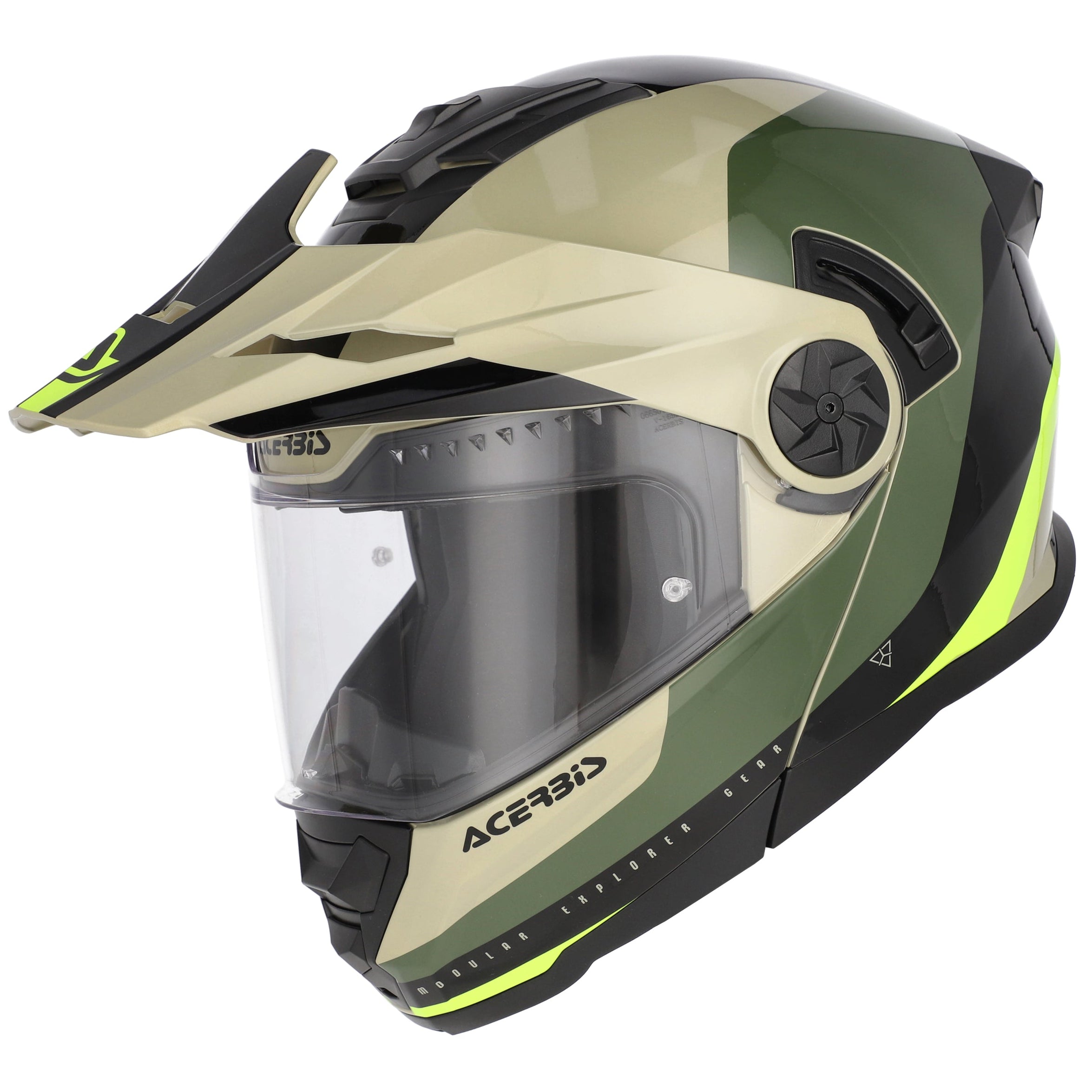 Casque ACERBIS Rider Graphic vert/marron