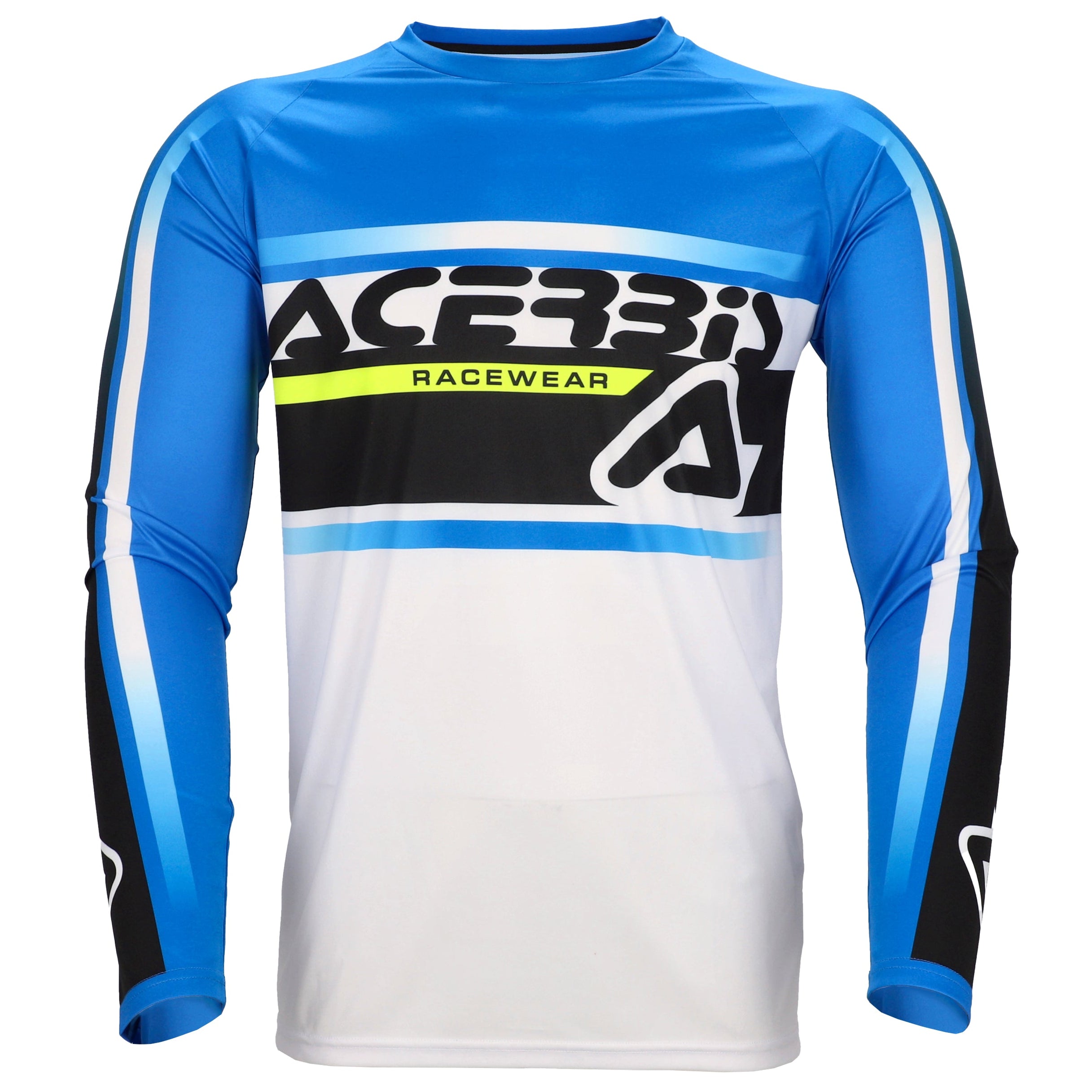 ACERBIS trøje MX Linear Kid hvid/blå