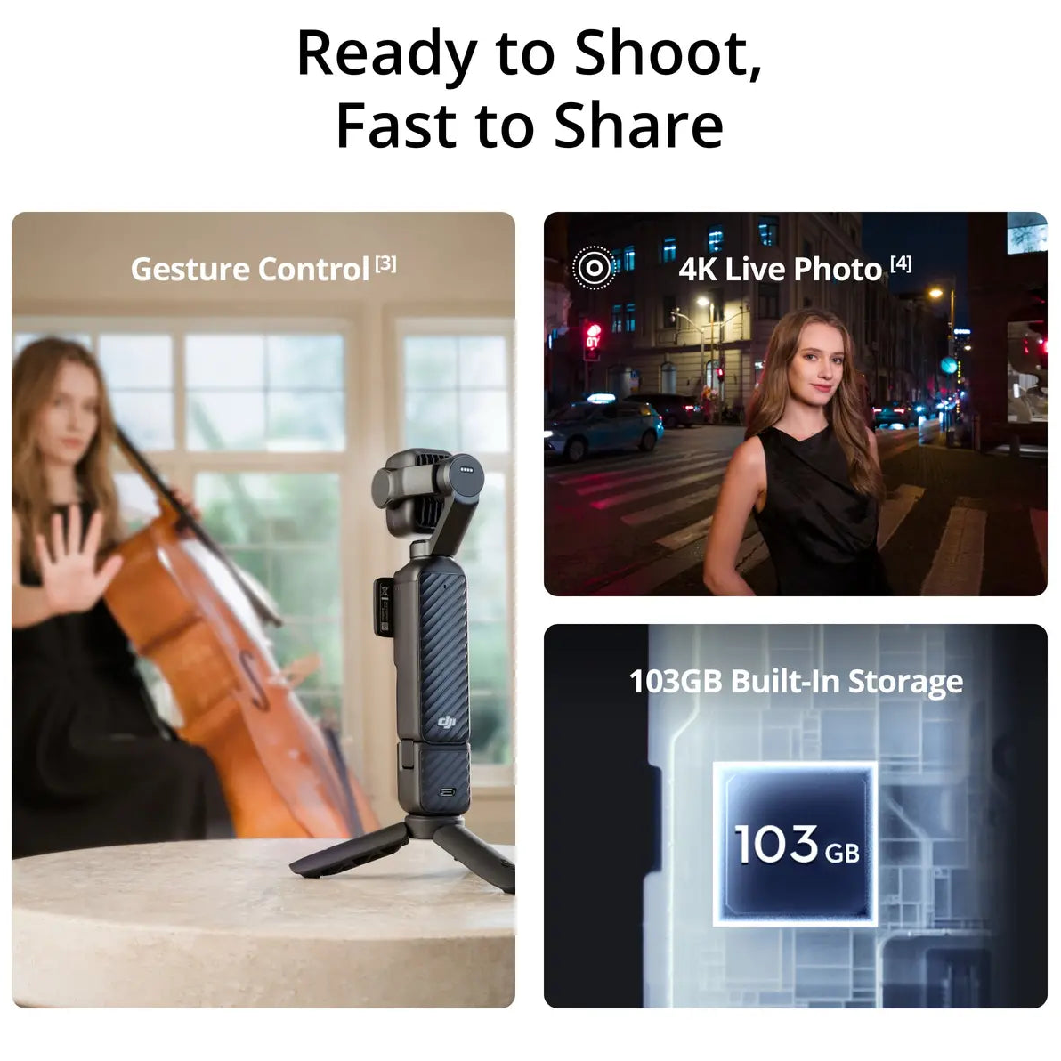 DJI-kamera Osmo Pocket 4P Vlog Combo