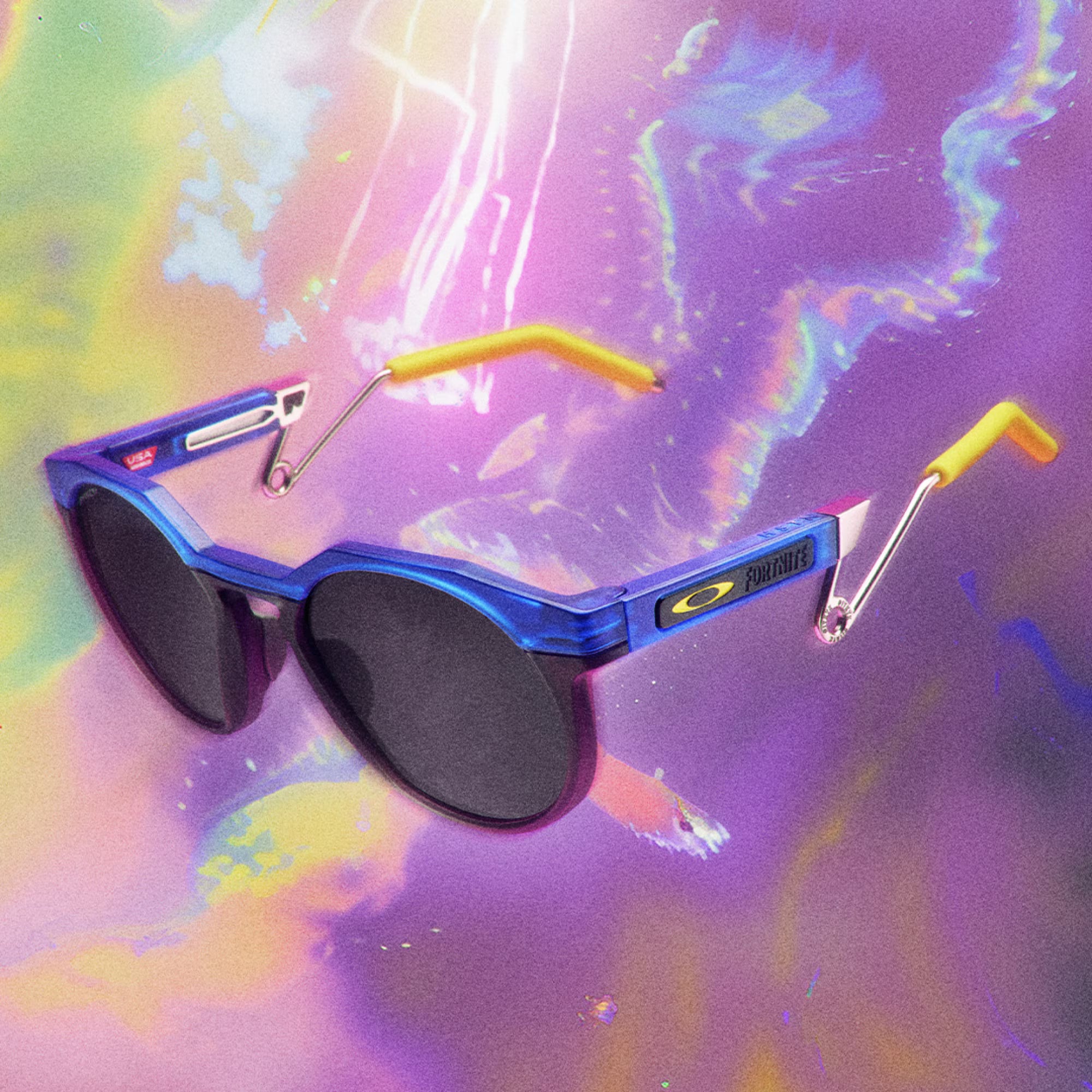 OAKLEY solbriller HSTN Metal trans krystalblå med prizm sort