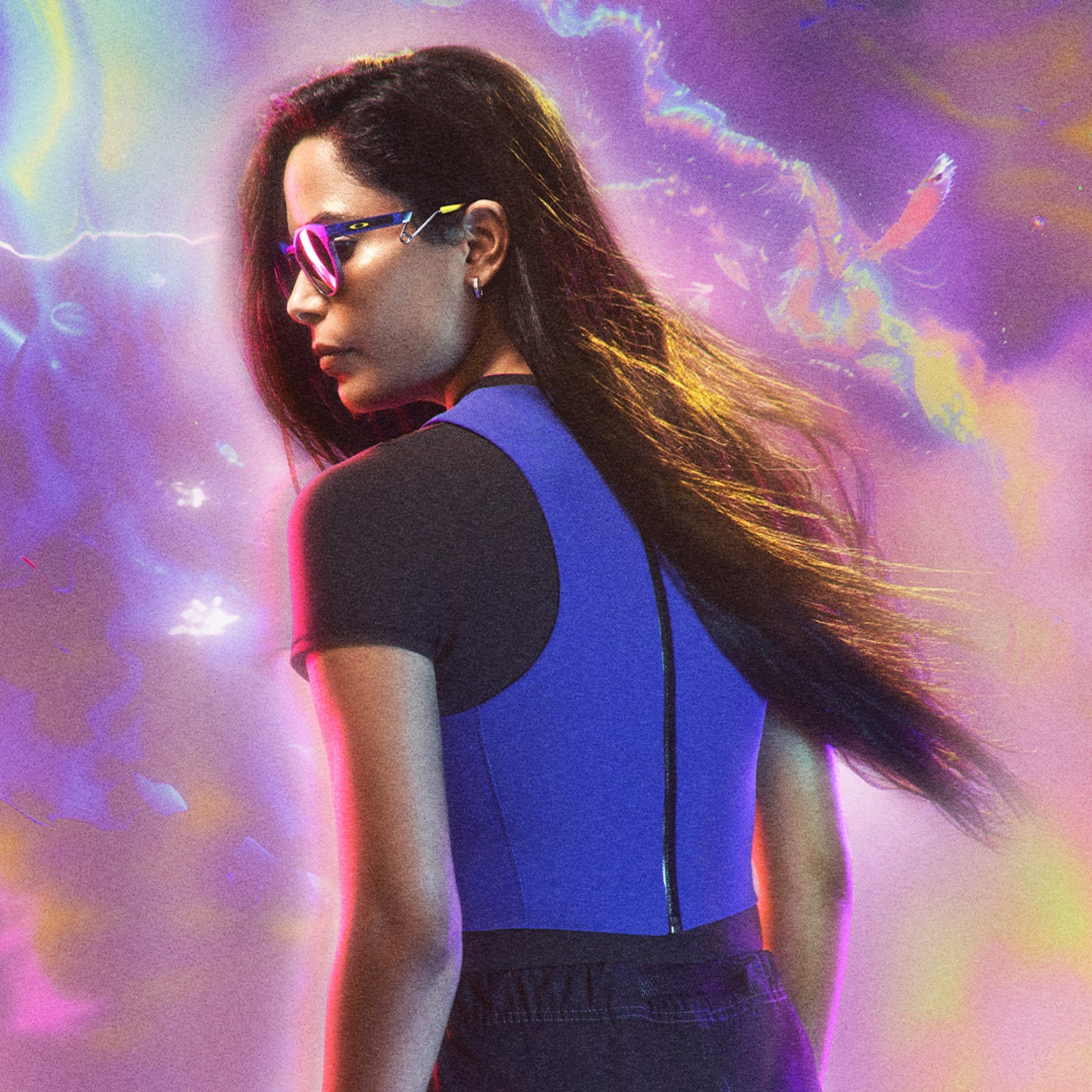OAKLEY sunglasses HSTN Metal trans crystal blue w/prizm black