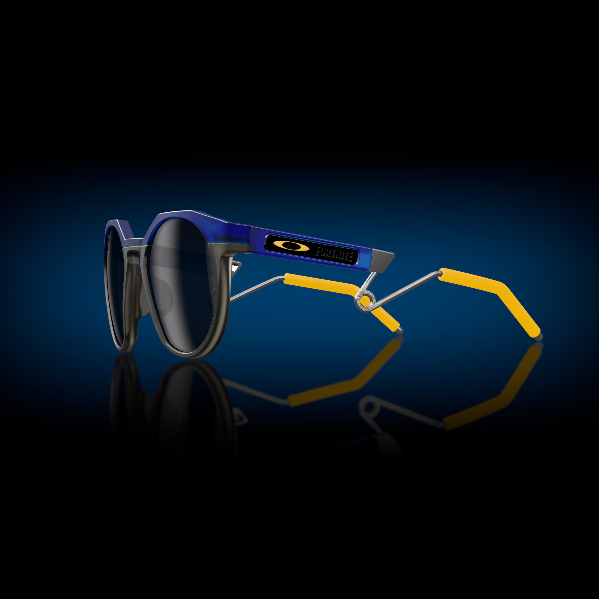 OAKLEY solbriller HSTN Metal trans krystalblå med prizm sort