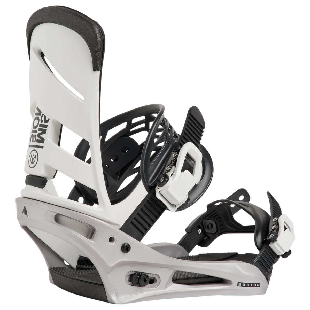 BURTON Mission white/silver bindings
