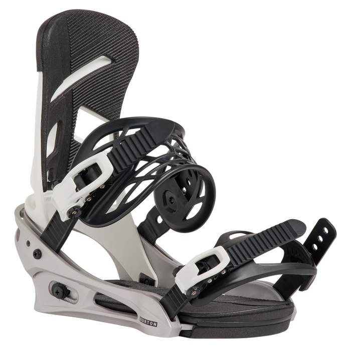BURTON Mission white/silver bindings