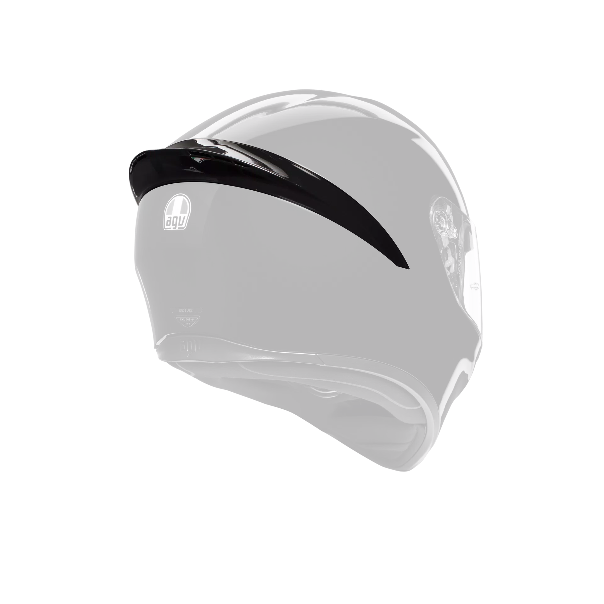AGV helmet spoiler K1 S painted spoiler black