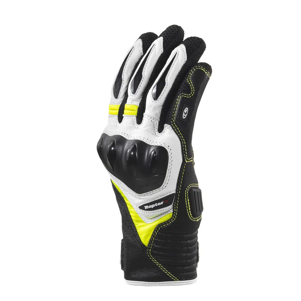 Gants CLOVER Raptor 3 blanc/jaune