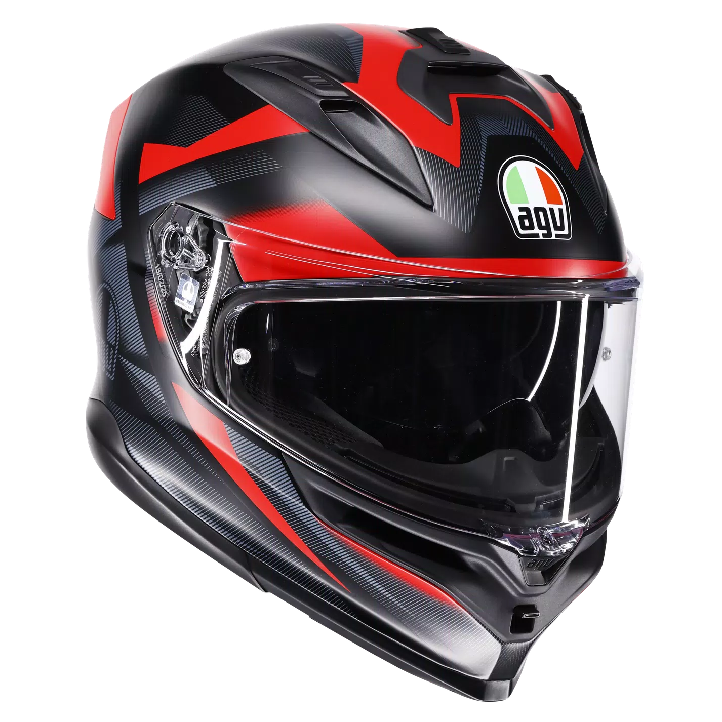AGV K7 Glimpse matt schwarzer/roter Helm