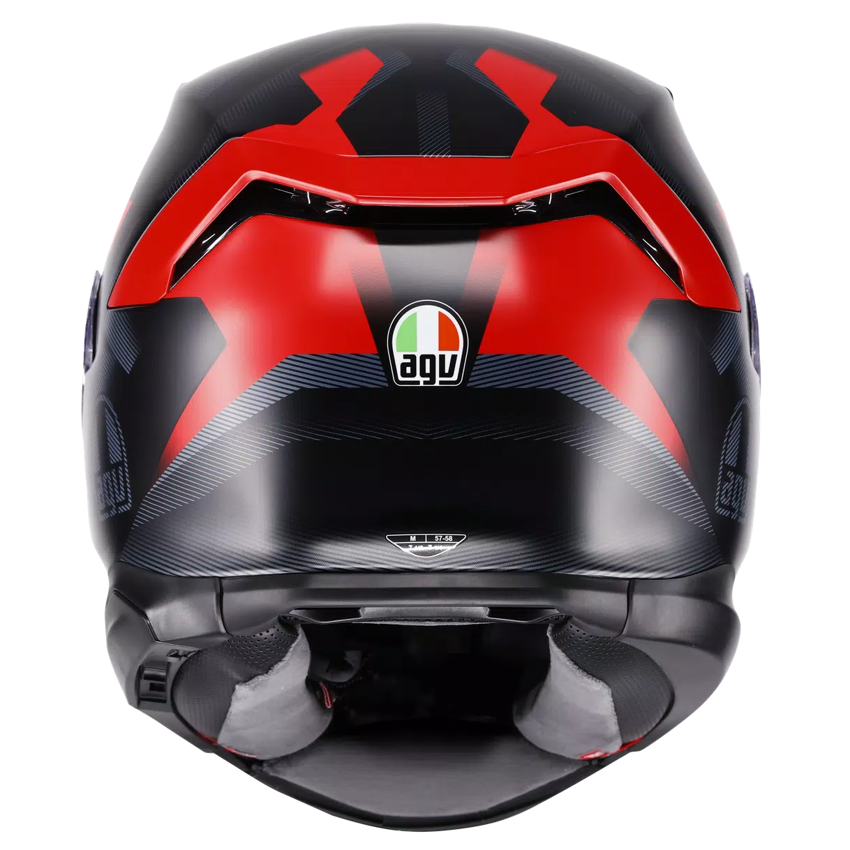 AGV K7 Glimpse matt schwarzer/roter Helm