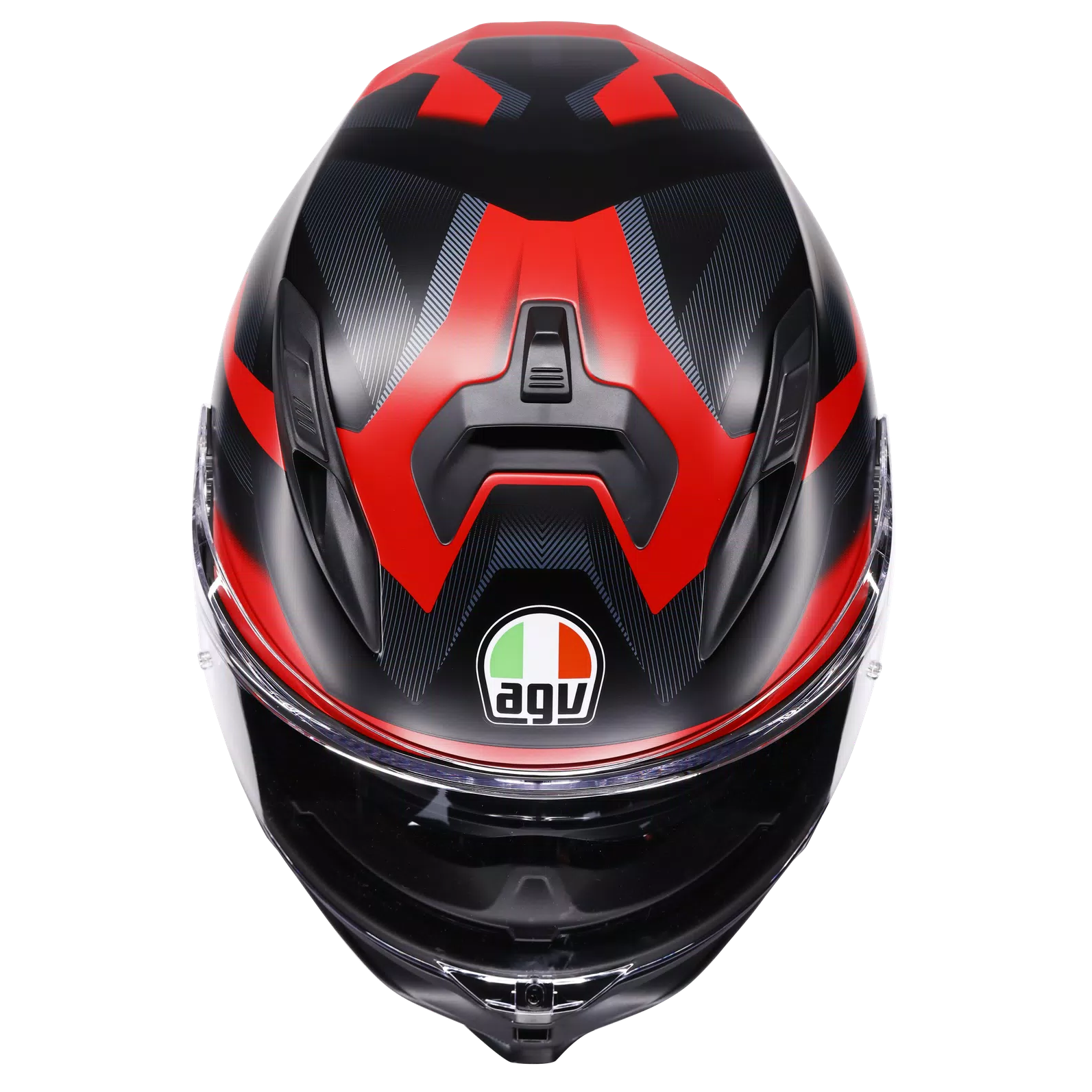 AGV K7 Glimpse matt schwarzer/roter Helm