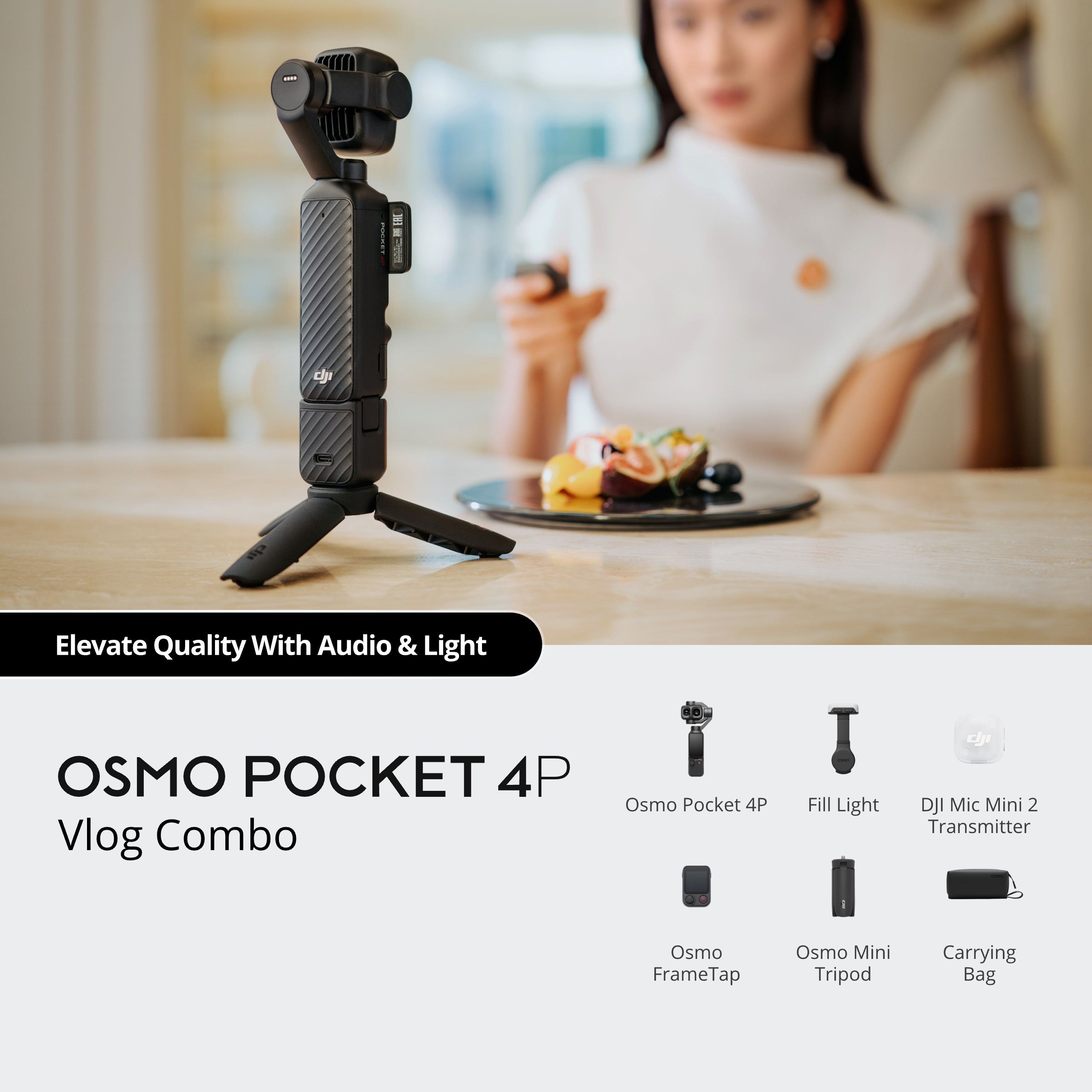 DJI-kamera Osmo Pocket 4P Vlog Combo