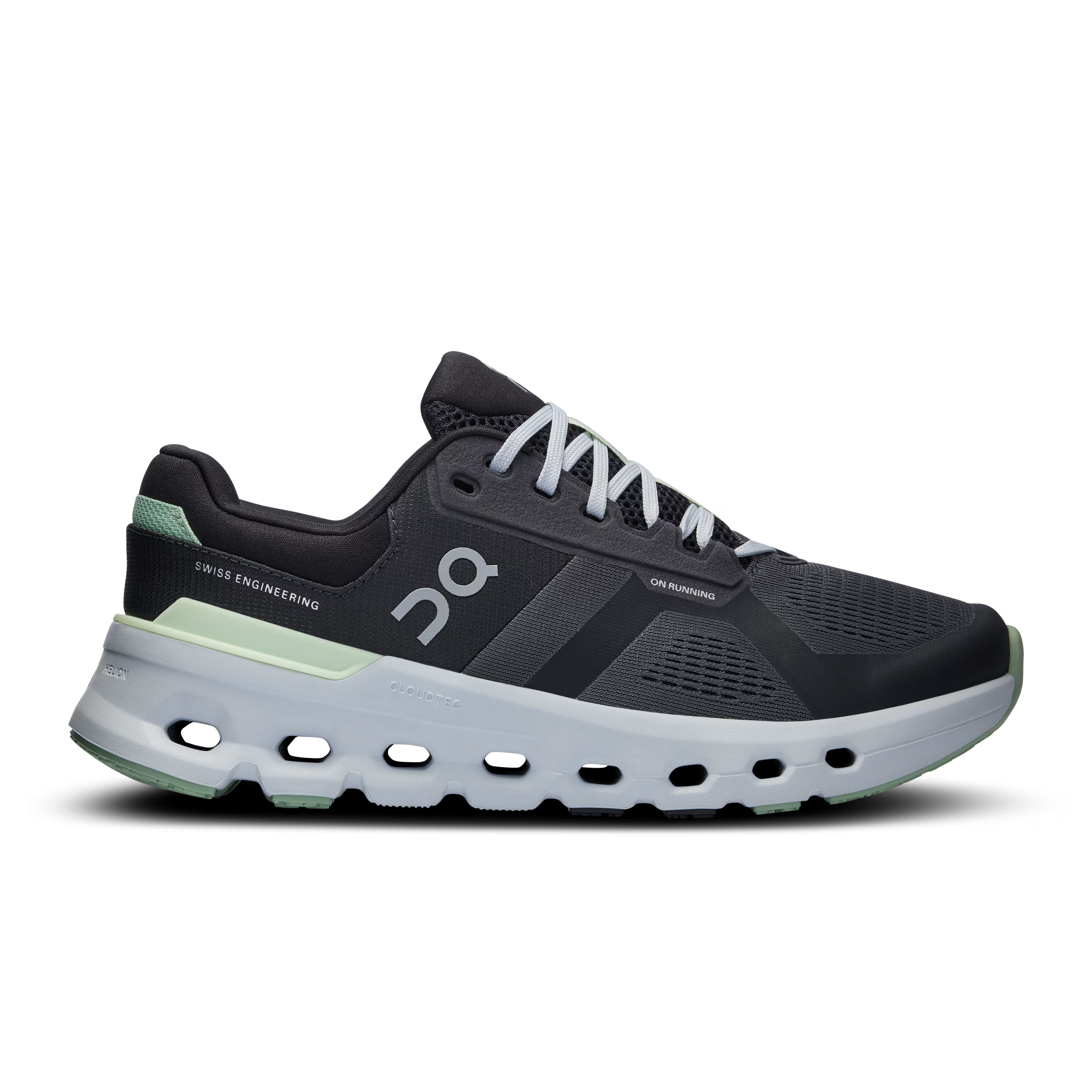 ON batai Cloudrunner 2 Wide W pilka/šviesiai žalia
