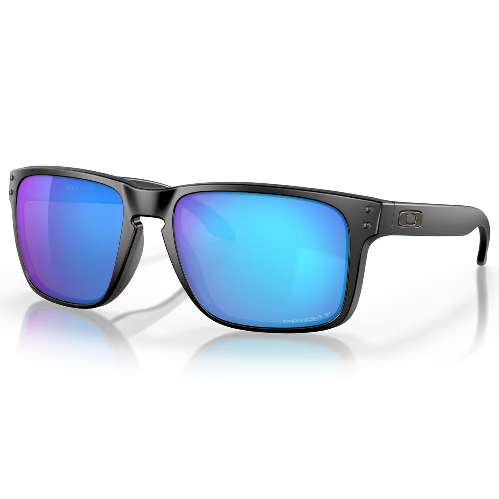 OAKLEY solbriller Holbrook mat sort med prizm safir polariseret