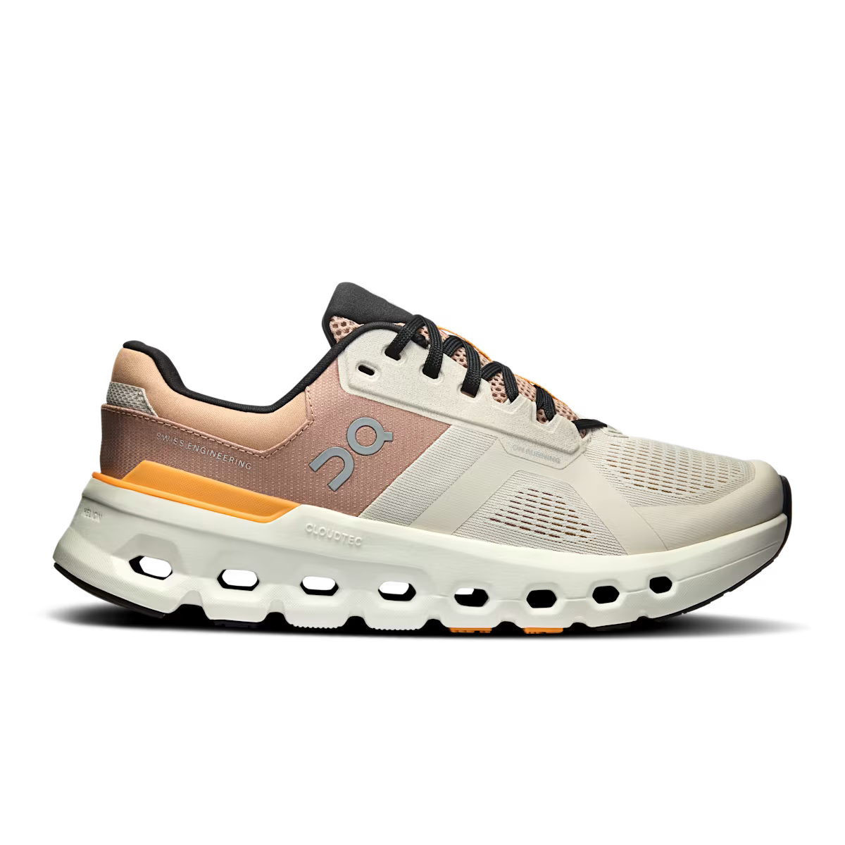 ON batai Cloudrunner 2 W pilka/balta/smėlio spalvos