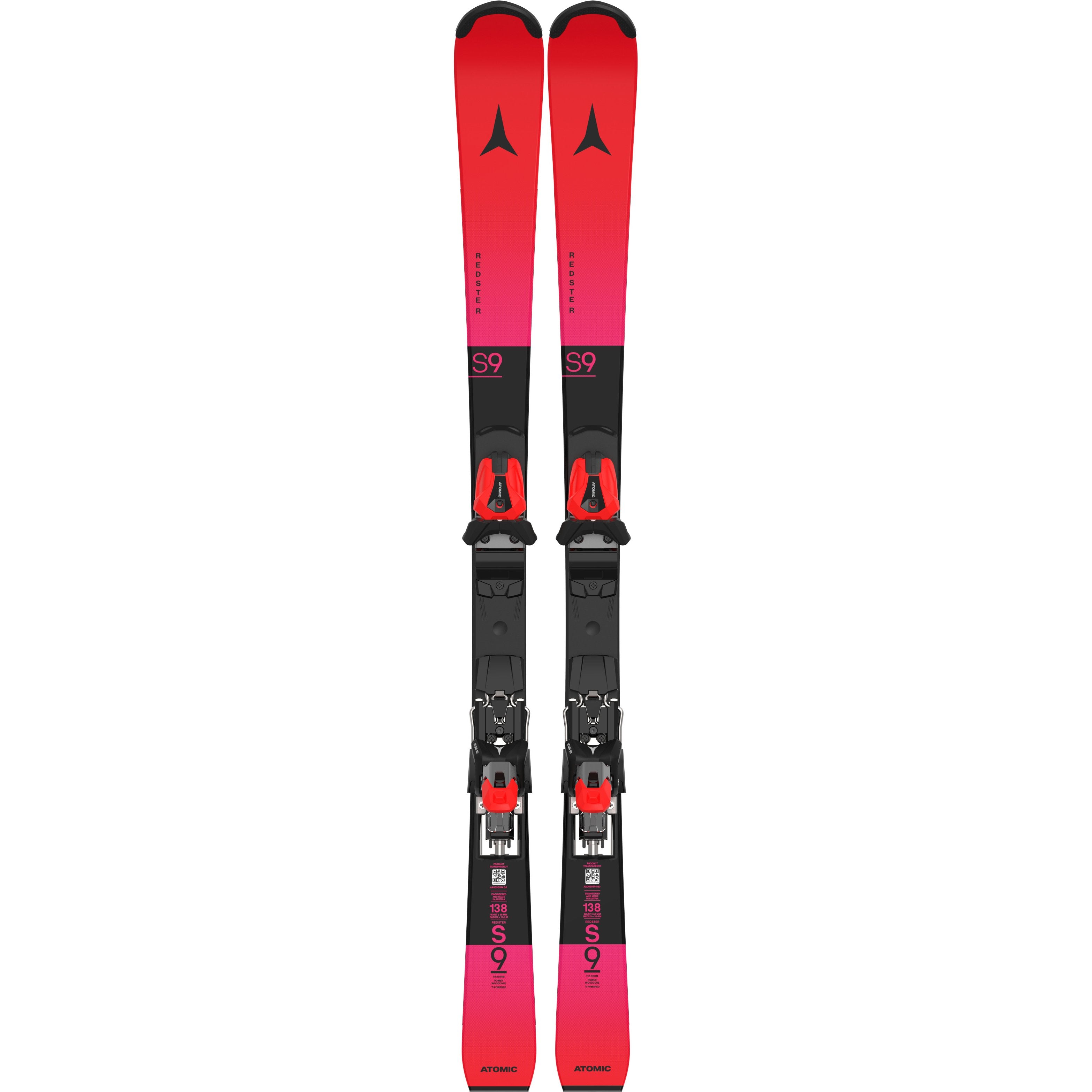 ATOMIC NYI Redster FIS S9 J-RP3 redbk/pink alpinski med Icon10-bindinger