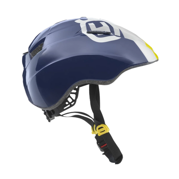 HUSQVARNA kask rowerowy dla dzieci Kids Training Bike Helmet niebiesko-biały 46-52