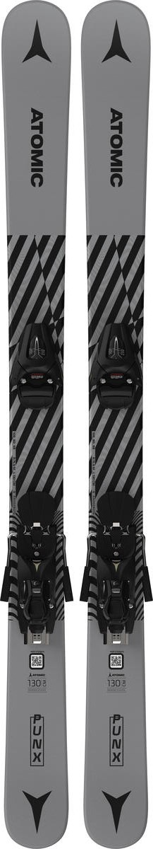 ATOMIC Punx JR grå/sort med N Colt 7 GW alpine ski med bindinger