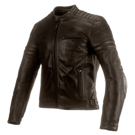 Giacca in pelle CLOVER Bullet Pro marrone