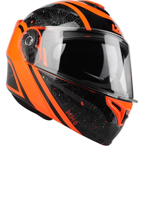 Casque LAZER MH6 Light noir rouge fluo