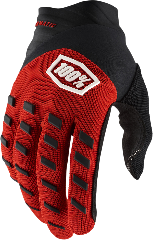 100% gloves Airmatic red/black
