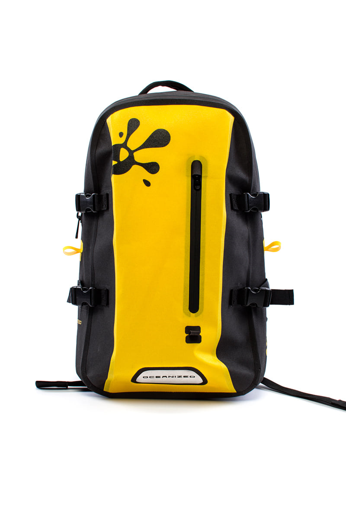 OCEANIZED zaino impermeabile Waterproof Backpack 25L nero/giallo