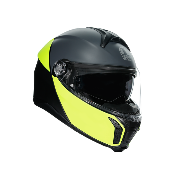Casco AGV Tourmodular Balance nero opaco/giallo fluo/grigio