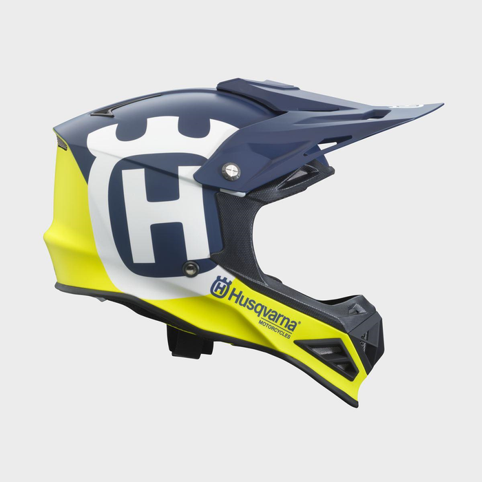 HUSQVARNA casque enfant Railed bleu/jaune